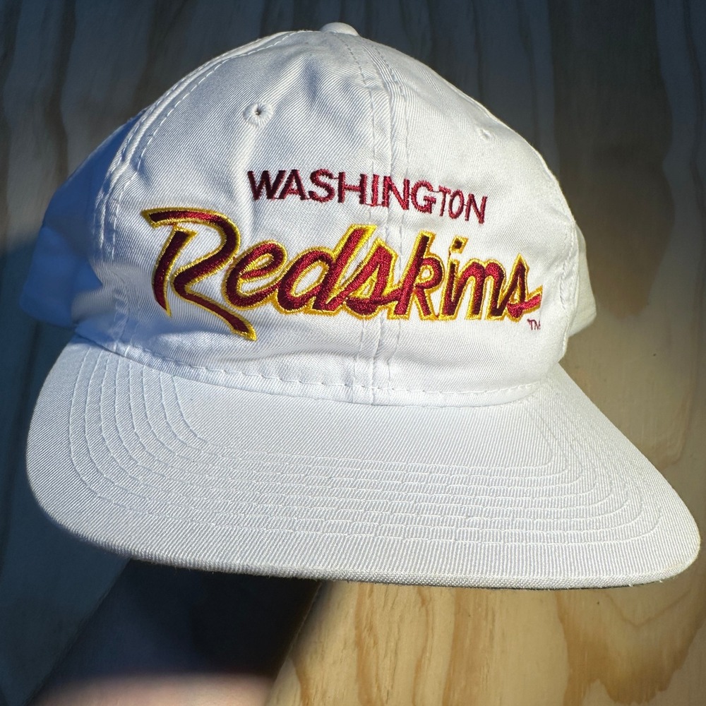80s Vintage Sports Specialties Washington Redskins White Snapback Hat NFL
